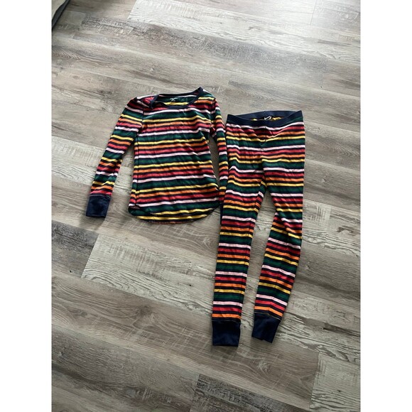Like New Old Navy Pajama Set Matching Thermal Pajamas size S Women Stretchy Xmas - Picture 2 of 7